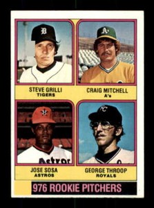 1976 Topps #591 Steve Grilli/Craig Mitchell/Jose Sosa/George Throop EXMT/EXMT+ R