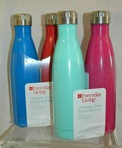 U PICK 2 BOTELLAS DE AGUA DE ACERO INOXIDABLE rosa AZUL verde rojo 16,4 fl oz cada una - Imagen 1 de 5