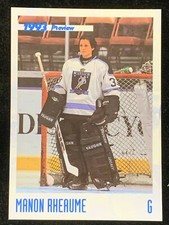 1993 Classic Manon Rheaume Women Female Canadian Olympic Hockey Preview Card