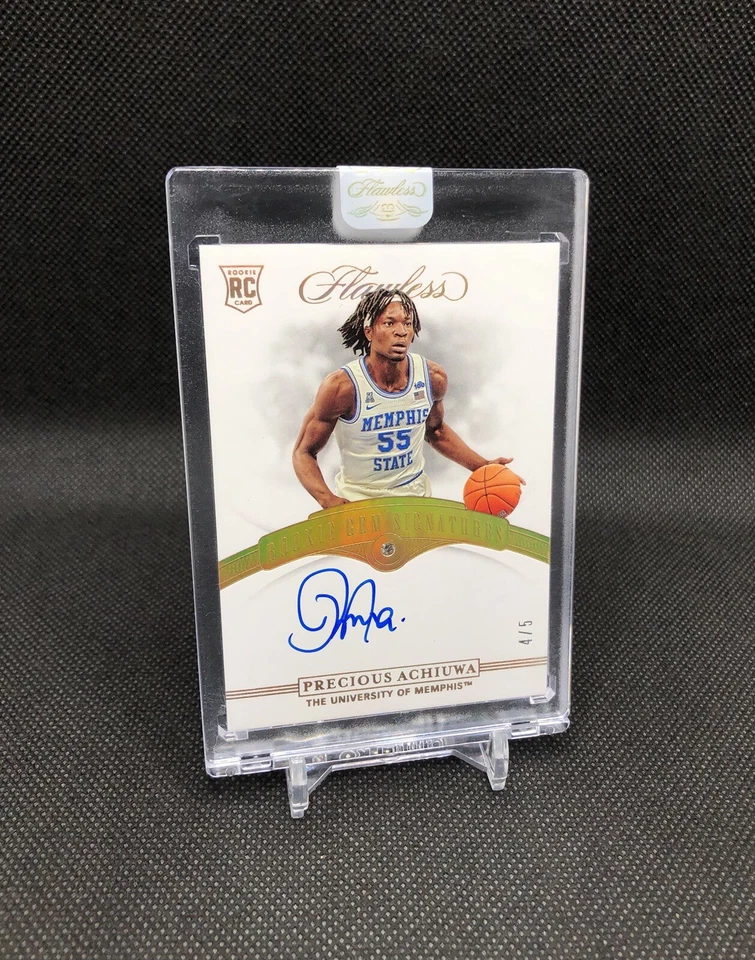 2020-21 Flawless Precious Achiuwa /5 ROOKIE GEM SIGNATURES DIAMOND ENCRUSTED 💎 - Image 1 of 4