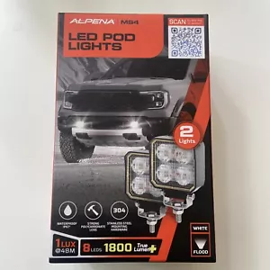 Alpena TrekTec LED Pod Lights MS4 2-Pack (White Flood Lights) 1800 True Lumen - Bild 1 von 14