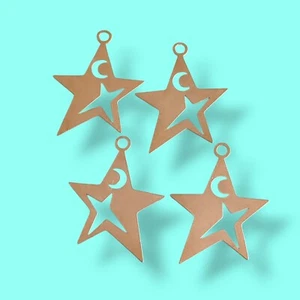 Zum Basteln Basteln Himmlischer Mond Stern Anhänger Charm Set Witchy Boho  - Bild 1 von 4