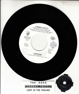 CONWAY TWITTY The Rose & Lost In The Feeling 7" 45 record NEW + juke box strip - Picture 1 of 1
