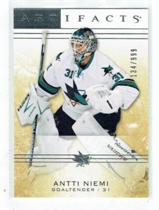 14-15 UD Upper Deck Artifacts  Antti Niemi  /999