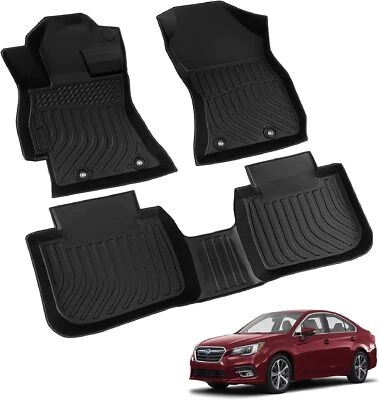 Tapetes forros 3D para Subaru Outback/Legacy 2015-2019 2 filas TPE todo clima Foto 1 de 4
