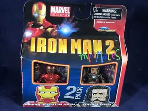 Y2-38 MINI-MATES ACTION FIGURE CONFEZIONE DA 2 - MARK IV IRON MAN & WHIPLASH - MARVEL - Foto 1 di 5