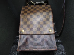 LOUIS VUITTON Damier Ebene Portello Shoulder Bag N45271 LV Auth Used From Japan - Picture 1 of 11