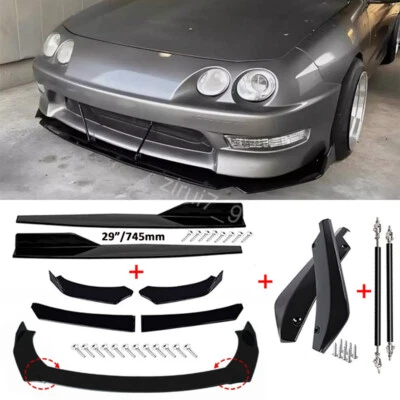 For Acura Integra Front Bumper Lip Strut Rods Side Skirts Rear Lips Body Kit - Image 1 of 4