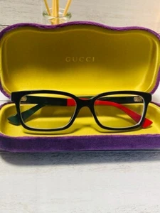 Authentische Gucci schwarze Webstreifen Biene Brille GG0168O 53◻︎16-140 mit Etui Japan - Bild 1 von 14