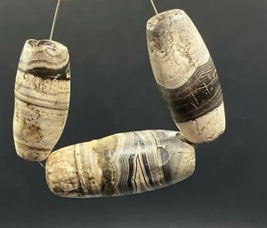 DZI ALTE PERLE Rami Sulumani Achat Himalaya Tibet spiritueller Talisman Amulett Handel - Bild 1 von 12