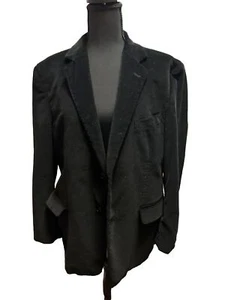 Vintage Black Corduroy Blazer Adult Women’s XL - Picture 1 of 5
