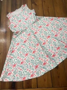 FUNNYCOKID Summer Sleeveless Swing Dress Girls Size XL Flamingo - Picture 1 of 4
