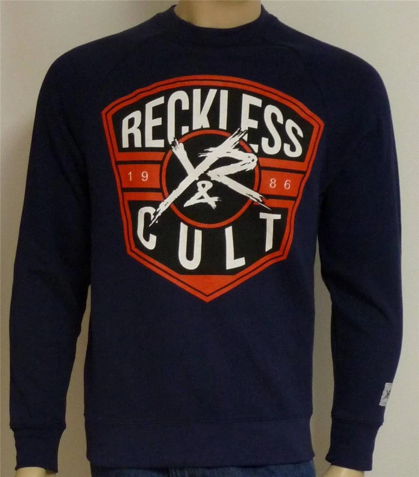Young & Reckless YR Cult Hombres Azul Crew Polar Sudadera Pullover Suéter Nuevo con Etiquetas Foto 1 de 1