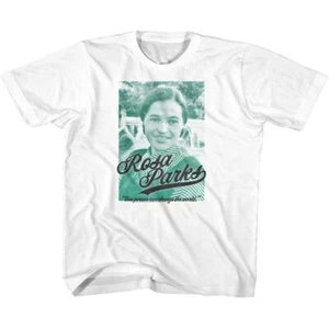 Kids Rosa Parks One Person Can White Icon Shirt - Picture 1 of 2