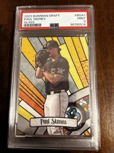 2023 Bowman Draft - Bowman Glass Paul Skenes (RC) PSA 9 Pittsburgh Pirates - Picture 1 of 2