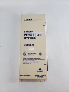 DEES Communications 154 8 Trunk Powerfail Bypass Unit Free Ship - Bild 1 von 7
