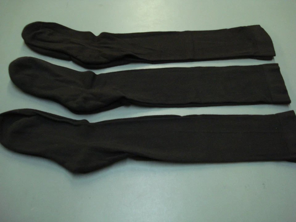 NWOT Women's Over The Knee Cotton Blend Socks One Size  3 Pair Brown #185A - Image 1 of 1