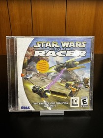Star Wars Episode I Racer Sega Dreamcast Tested Working No Rear Art