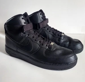 Größe 17 - Nike Air Force 1 '07 High Triple Black - Bild 1 von 13