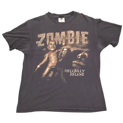 Camisa De Colección 1998 Rob Zombie Hellbilly Deluxe Tour Winterland Talla M Foto 1 de 4