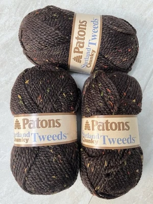 Fio de tweed robusto Patons Shetland (3 bolas) NOVO - Imagem 1 de 4