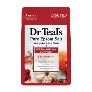 Dr Teal's Epsom Salt Magnesium Soak, Warm Autumn Comfort, 3 lbs - Picture 1 of 7