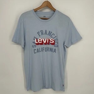 Camisa Levis Para Hombres Mediana Azul Manga Corta Gráfica Camiseta San Francisco California - Imagen 1 de 6