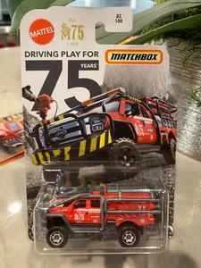 2020 Matchbox 75 Jahre Ford F-350 Superduty Brush Fire Truck mit Käfig 82/100 - Bild 1 von 1