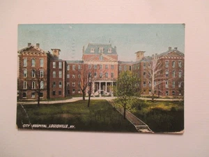 Cartolina Louisville Kentucky City Hospital 1908 KY - Foto 1 di 2