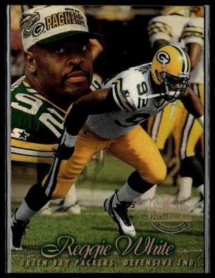 1997 Flair Showcase #92 Reggie White Flair Showcase Row 1 (Grace) - Image 1 of 2