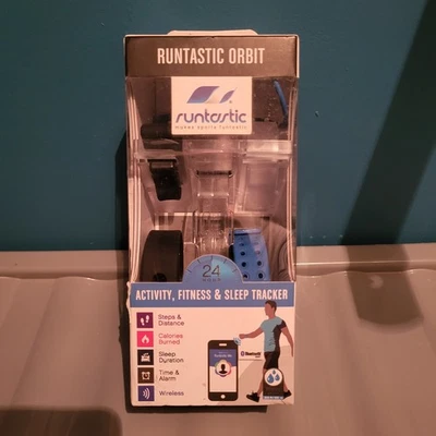 Runtastic Orbit activity tracker,basic fitness tracker, 2x straps, clip, Sealed  - Image 1 of 4