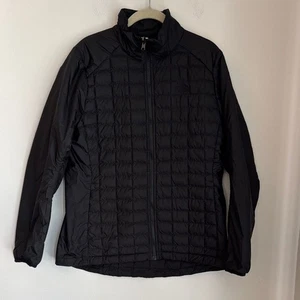 North Face Thermoball Eco primaloft Black Quilted lightweight puffer Jacket LG - Picture 1 of 13