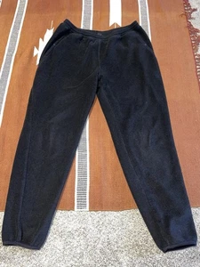 Vintage Patagonia schwarz Fleece Jogginghose Hose Herren XL Made in USA 90s kuschelig Outdoor - Bild 1 von 7