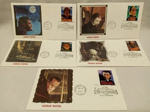 US First Day Issue Covers - Lot of 5 Covers 1997 MOVIE MONSTERS 3168-   (FDC270) - Picture 1 of 1