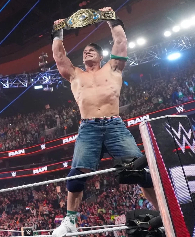 Impresión fotográfica de John Cena 11x14 La última vez es ahora PÓSTER DEL ÚLTIMO PARTIDO WWE RAW IC CHAMP Foto 1 de 1