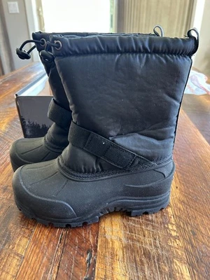 Northside Frosty Kids Insulated Waterproof Winter Snow Boots Black Size 2 - Image 1 of 4