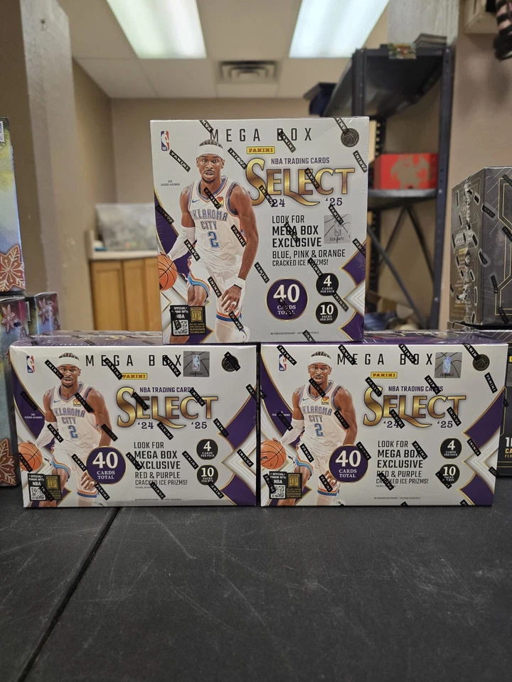 2024-25 Panini Select NBA Basketball Lot Of 3  Mega Box Factory Sealed - Image 1 of 1