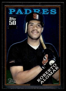 1988 Topps Traded & Rookies CHROME Roberto Alomar San Diego Padres #2 - Picture 1 of 2