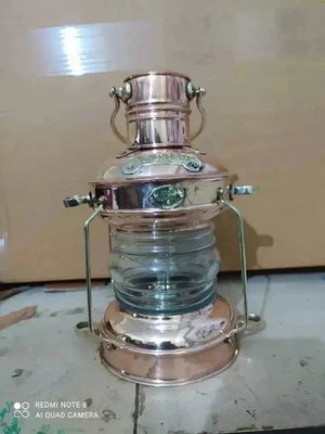 Lámpara de luz de barco de 12" para barco marítimo lámpara de aceite de anclaje de cobre y latón... Foto 1 de 4