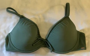 PINK Victorias Secret Green Push-up Bikini Top Size Large NWOT - Picture 1 of 3