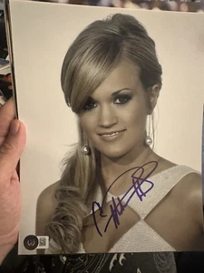 Beckett zertifiziert signed Foto BAS Coa Carrie Underwood 8x10 - Bild 1 von 3
