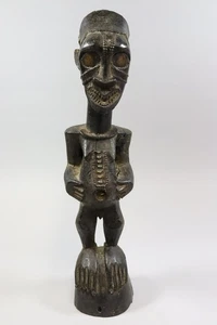 47cm Nkisi Schutzfigur Stammesfigur Holz geschnitzt Songye Kongo (GU586) - Bild 1 von 11