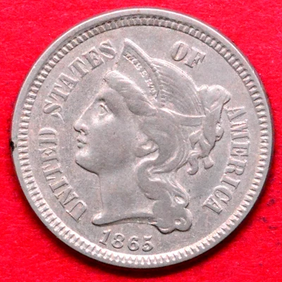 1865 THREE CENT NICKEL - Image 1 of 2