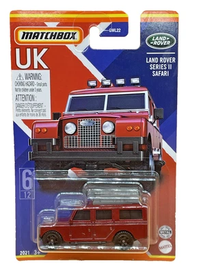 Matchbox Land Rover Safari Series II — Lesney 1965 — винтажная литая красная карточка - Изображение 1 из 4