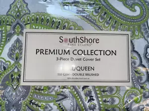 MSRP $258 Southshore Fine Linens 3-Piece Duvet Cover Set Full/Queen - Picture 1 of 2