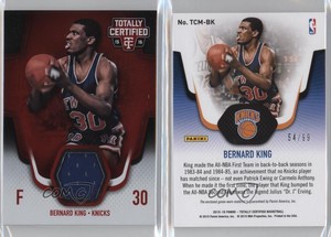 2015-16 Panini Totally Certified Materials Red /99 Bernard King #TCM-BK HOF