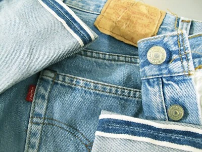 HOT VTG 80-х США мужчин LEVI'S 501 SELVEDGE прямой кнопка 524 джинсовой ткани джинсы 25 x 29 - Изображение 1 из 4