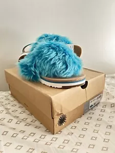 Ugg Australia Women's Holly Soft Blue 1092261 Casual Fashion Fur Sandal Shoe - Picture 1 of 6