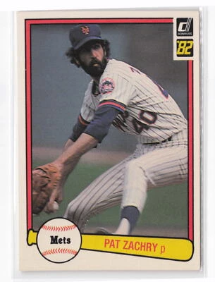 Pat Zachry #254 1982 Donruss New York Mets - Image 1 of 2