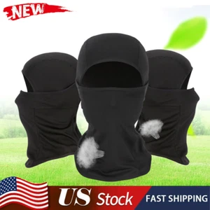 Máscara facial táctica negra con pasamontañas protección UV cubierta para hombre EE. UU. - Imagen 1 de 19